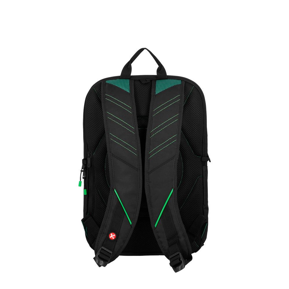 Mochila para Notebook 17" masculina Gamerpack Preta e Verde