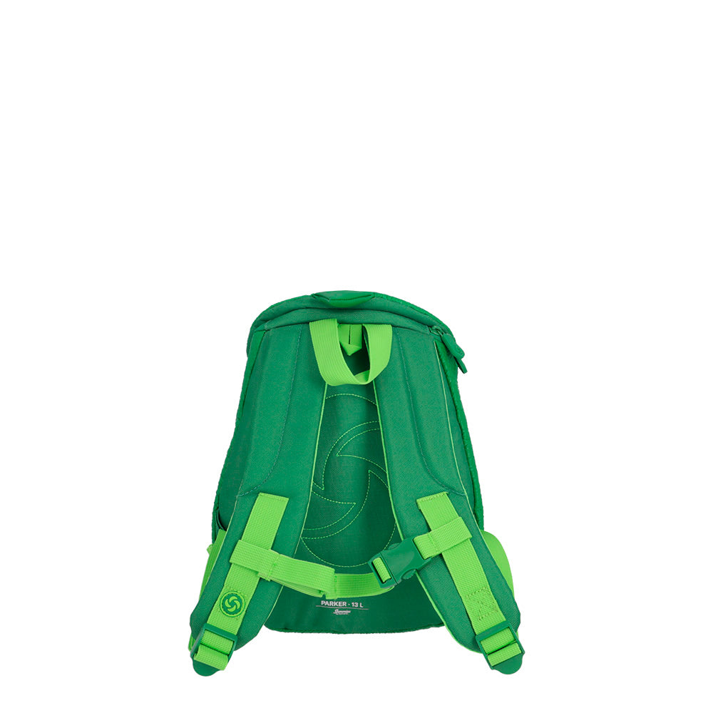 Mochila infantil masculina Parker Dino verde