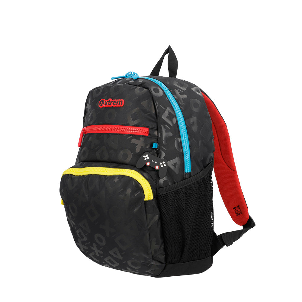 Mochila masculina infantil Bolt Gamer Preta