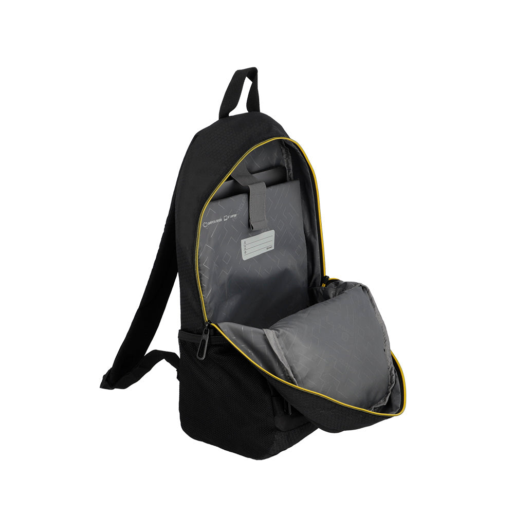 Mochila para Notebook 15" masculina Clinton Preta e Amarela