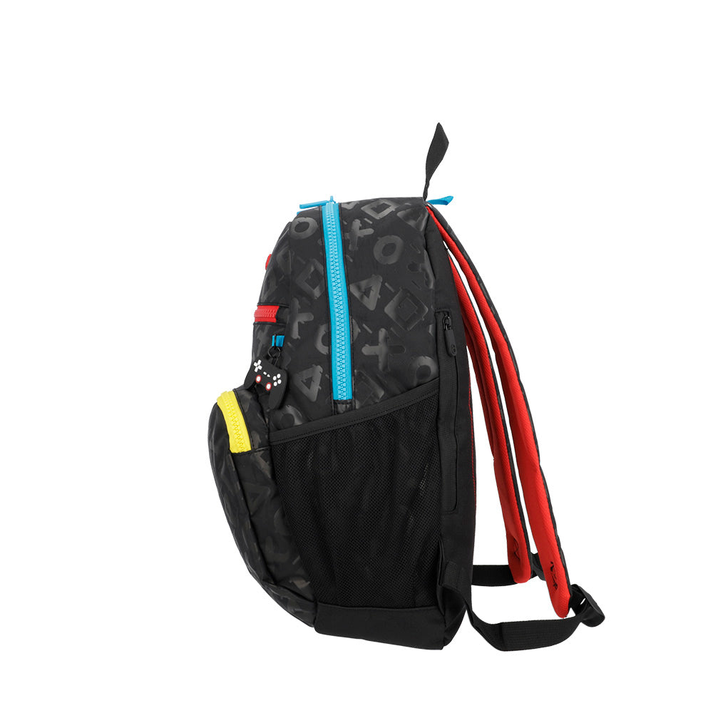 Mochila masculina infantil Bolt Gamer Preta