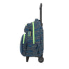 Mochila de Rodinha masculina infantil New Run azul