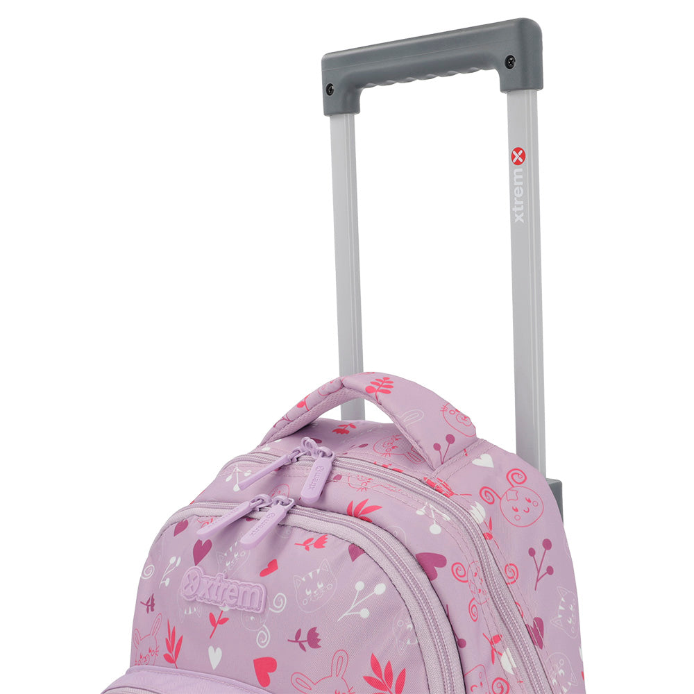 Mochila de Rodinha feminina infantil Lincoln Lilás