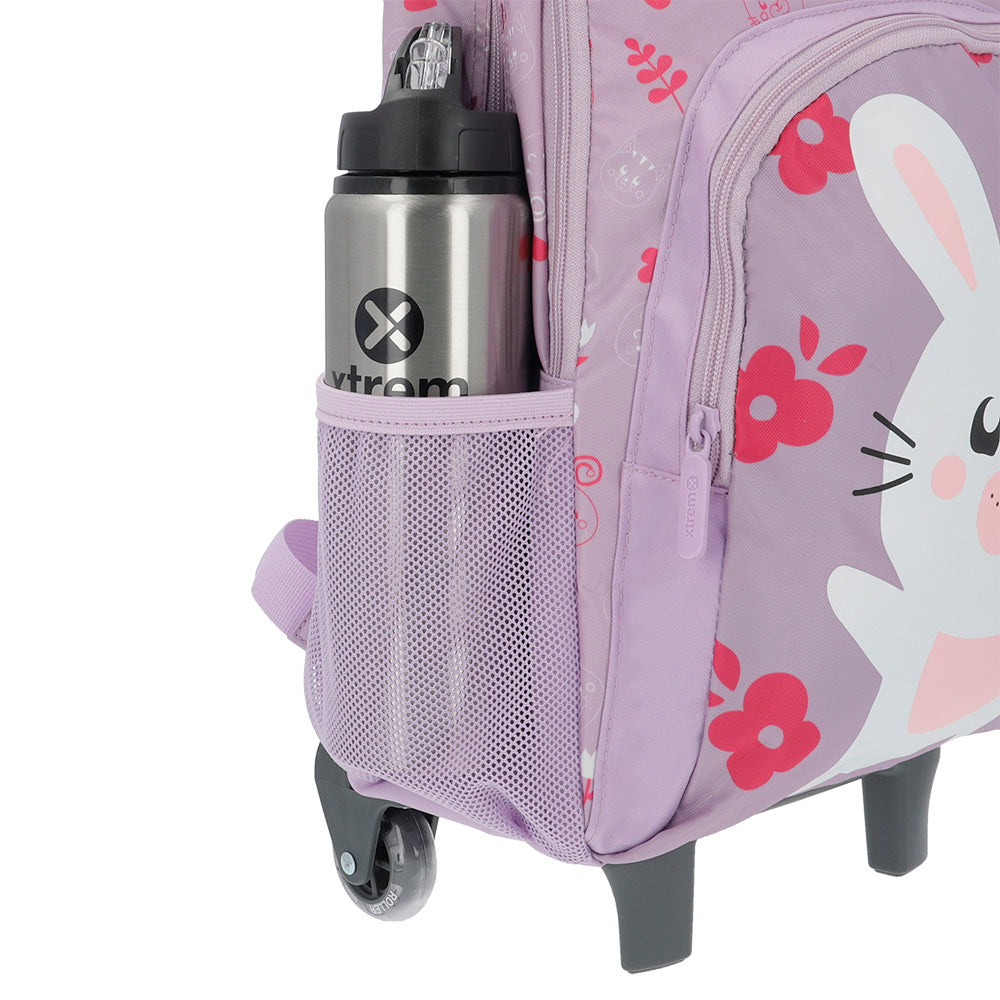 Mochila de Rodinha feminina infantil Lincoln Lilás