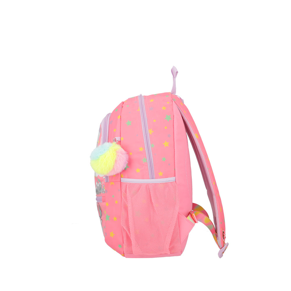 Mochila feminina infantil Logan Unicórnio Rosa