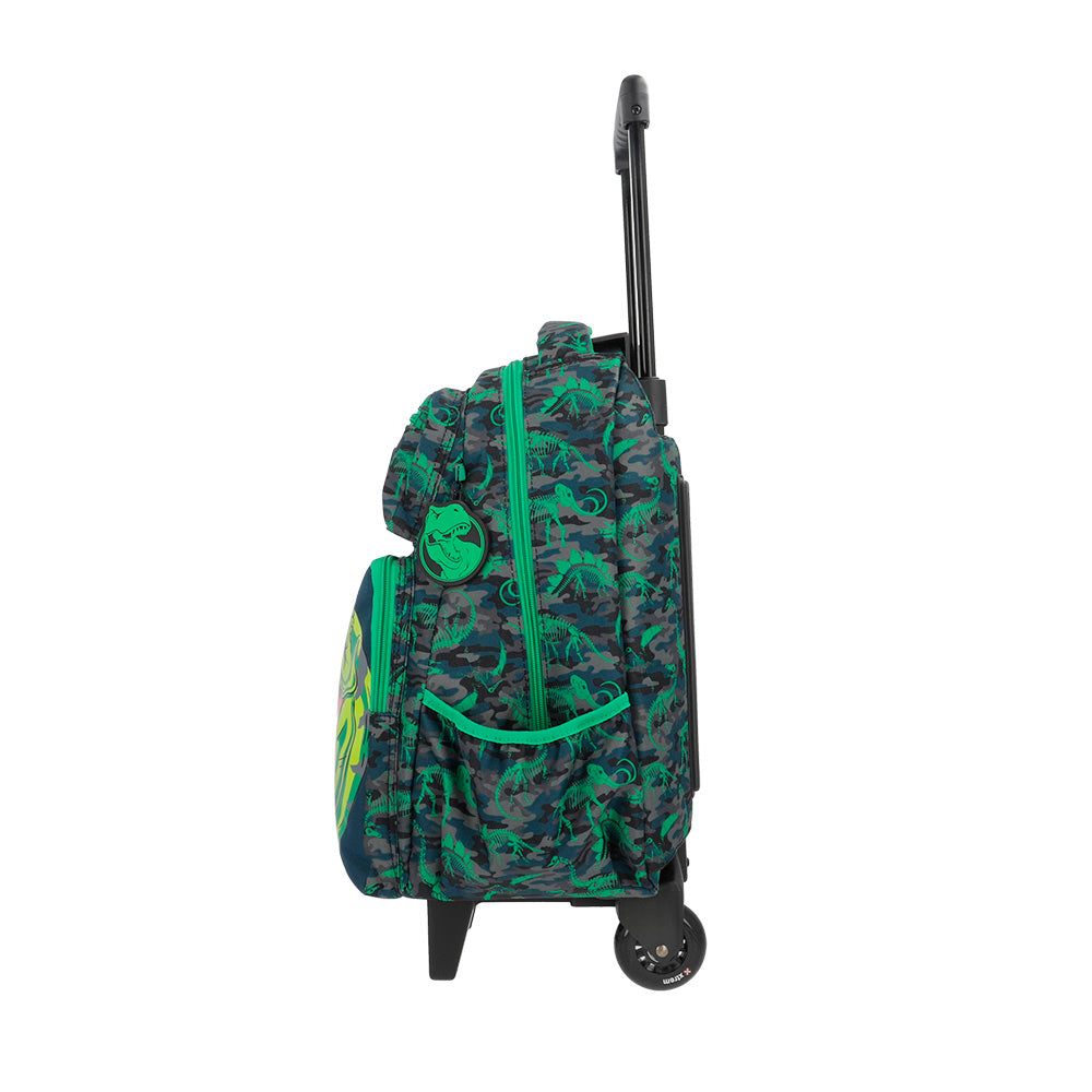 Mochila de Rodinha masculina infantil New Run verde