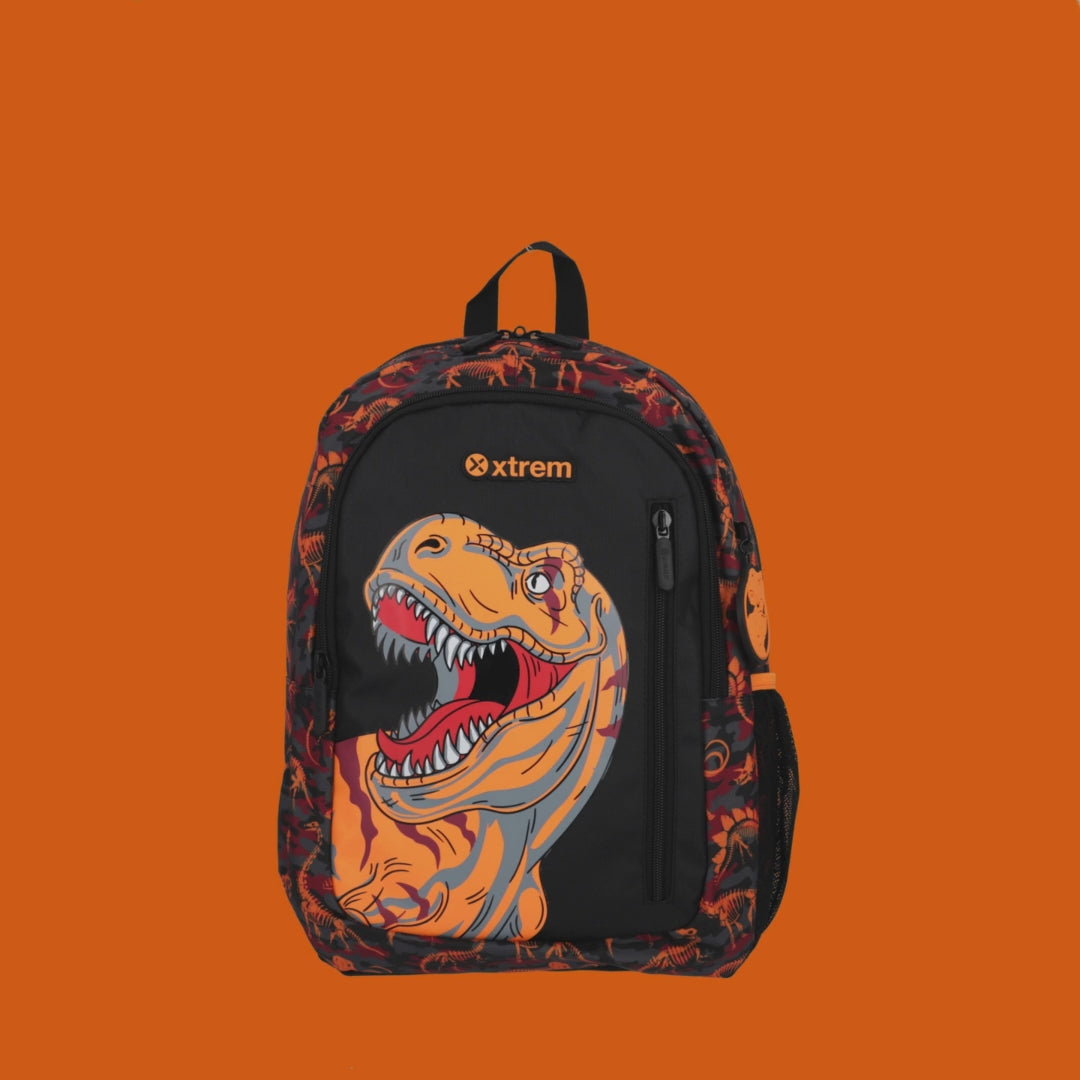 Mochila masculina infantil Logan Dino Laranja